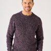 Quba & Co Burgundy Lifestyle Twisted Yarn Knitted Jumper - Gillits Clearance