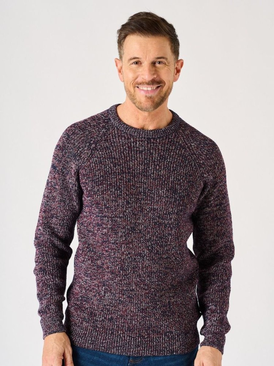 Quba & Co Burgundy Lifestyle Twisted Yarn Knitted Jumper - Gillits Clearance