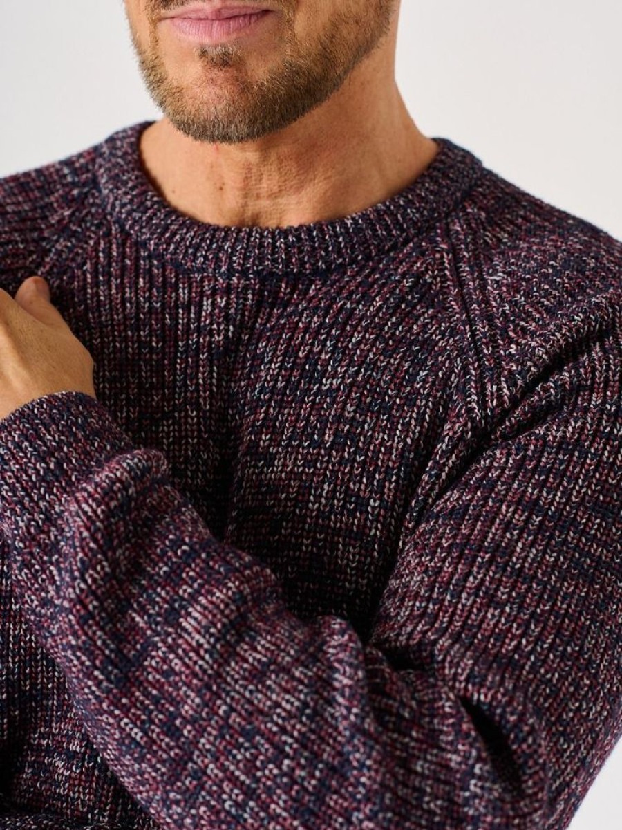 Quba & Co Burgundy Lifestyle Twisted Yarn Knitted Jumper - Gillits Clearance