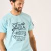 Quba & Co Portlan Quba And Co Splash Blue Graphic T-Shirt Clearance