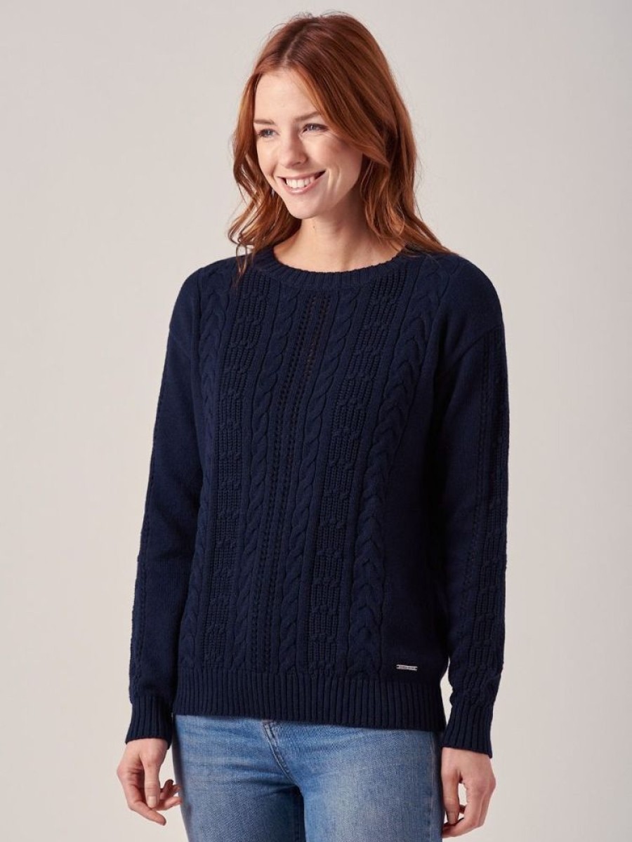 Quba & Co Liliana Cable Knit Jumper Hot