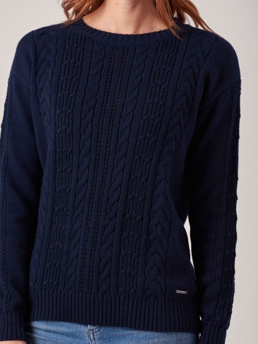 Quba & Co Liliana Cable Knit Jumper Hot