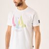 Quba & Co Searle Boat Print T-Shirt White Hot