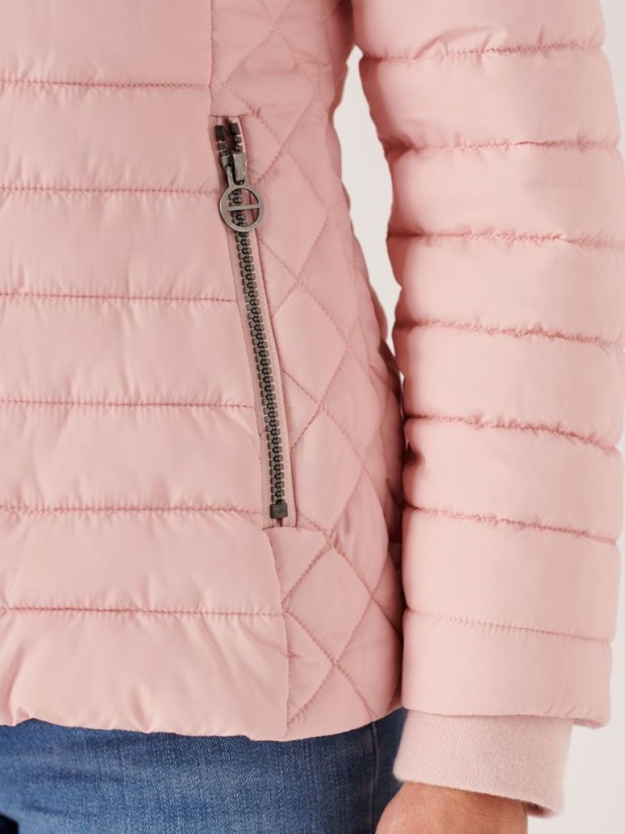 Quba & Co Calda Padded Pink Jacket Clearance