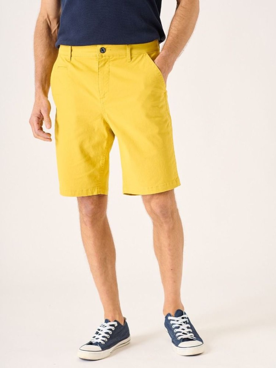 Quba & Co Sanford Chino Shorts Yellow New