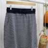 Quba & Co Twiss Loopback Striped Skirt Navy White Clearance