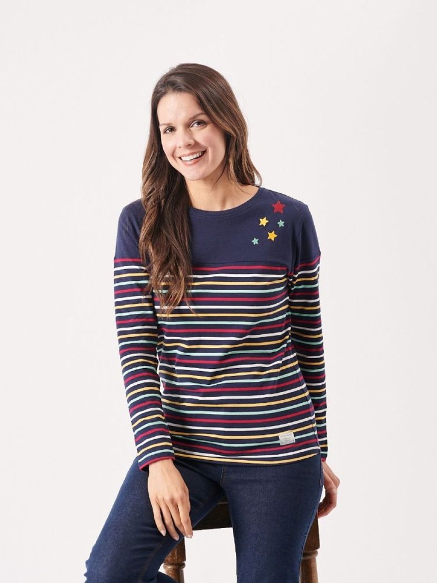 Quba & Co Gana Multicoloured Stars And Stripes Long Sleeve T-Shirt Clearance