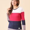 Quba & Co Gamla Multi Layered Multicoloured Long Sleeve T-Shirt Wholesale