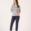 Quba & Co Navy Textured Crew Neck Jumper - Barbow Clearance