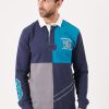 Quba & Co Blue Colour Block X-Series Long Sleeve Rugby Shirt - Kippel New