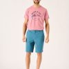 Quba & Co Sanford Chino Shorts Teal Clearance