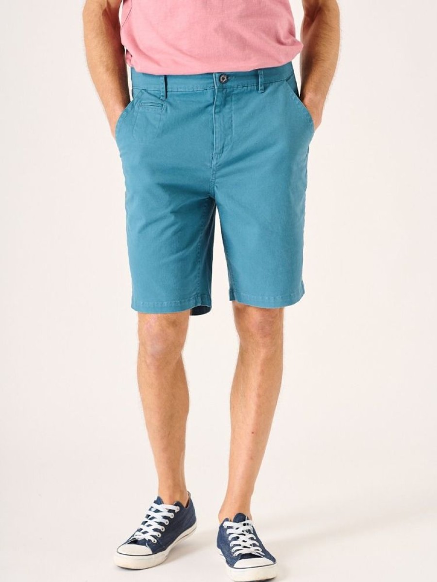 Quba & Co Sanford Chino Shorts Teal Clearance