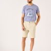 Quba & Co Sanford Chino Shorts Stone Wholesale