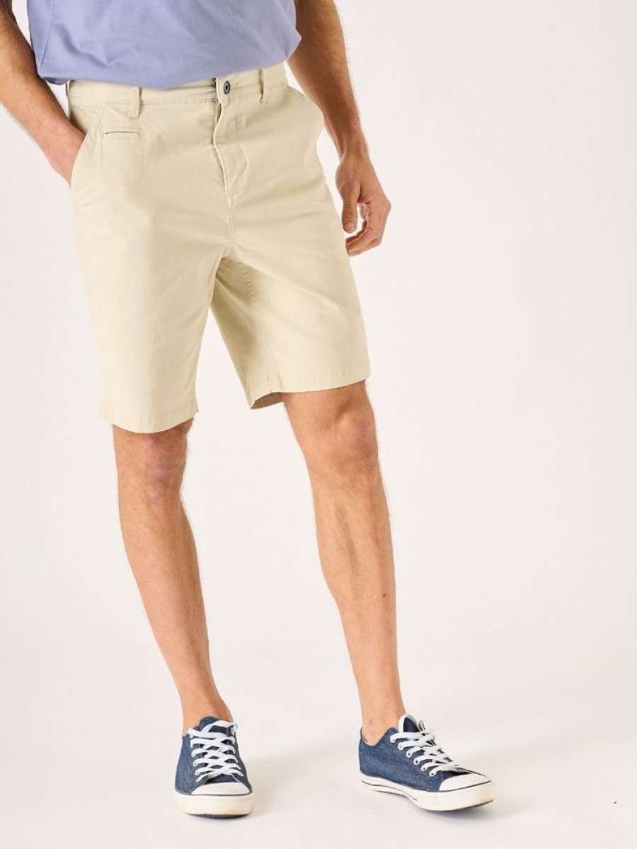 Quba & Co Sanford Chino Shorts Stone Wholesale