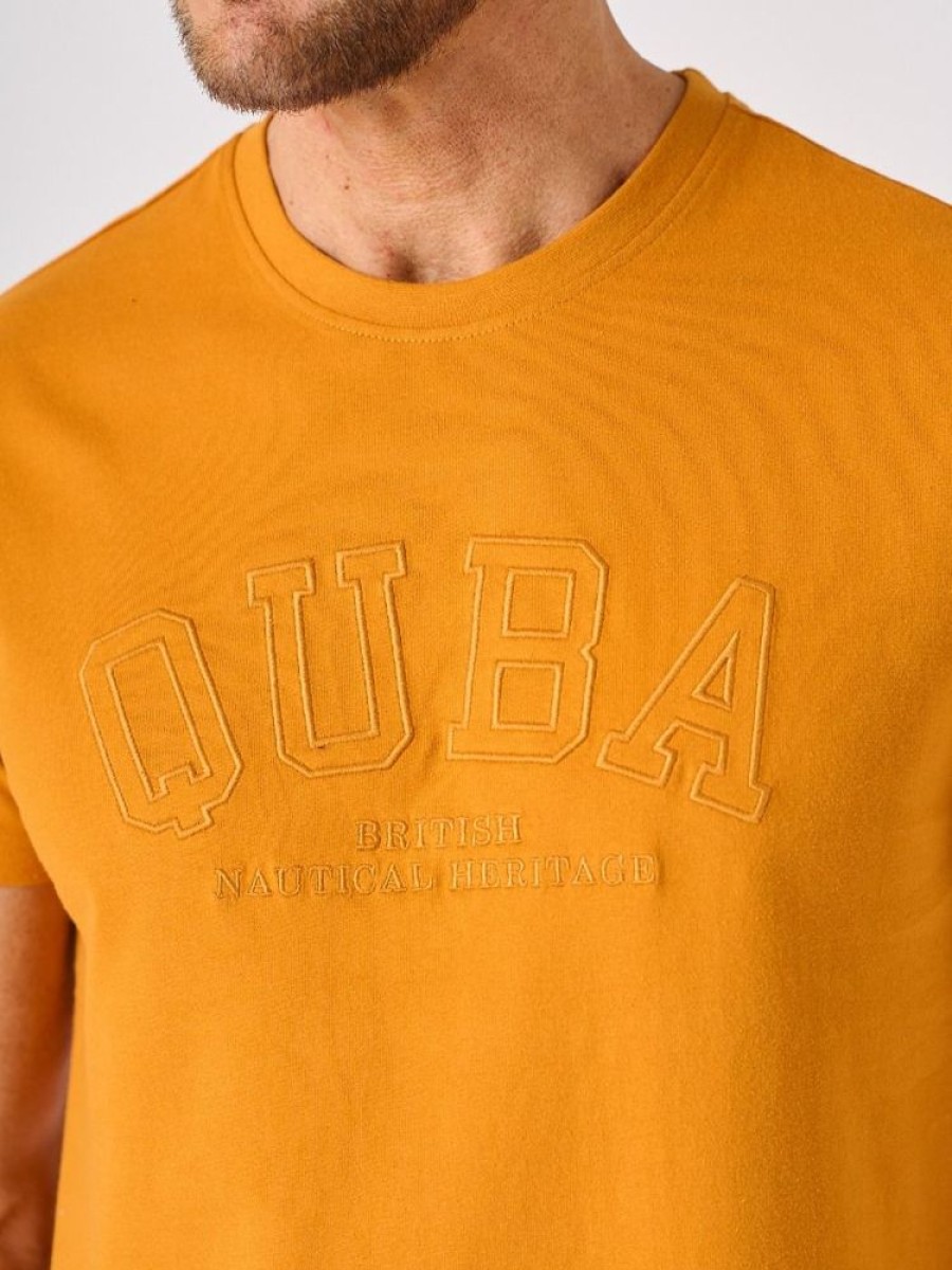 Quba & Co Ochre Quba Logo Lifestyle T-Shirt - Fraser Clearance