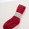 Quba & Co Men'S Red Lifestyle Warm Slipper Socks - Copner Wholesale