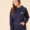 Quba & Co Eket Navy Hooded Zip Sweatshirt Clearance