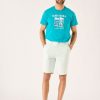 Quba & Co Sanford Chino Shorts Cool Mint Green Clearance