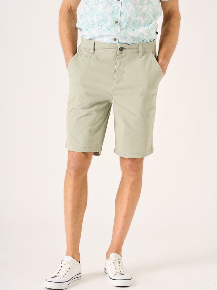 Quba & Co Sanford Chino Shorts Eucalyptus Green Online