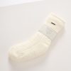 Quba & Co White Knitted Ladies Slipper Socks - Pelican Clearance