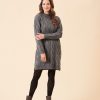 Quba & Co Karlsk Grey Marl Chunky Knitted Dress Wholesale