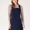 Quba & Co Piaf Navy Corduroy Pinafore Dress Clearance