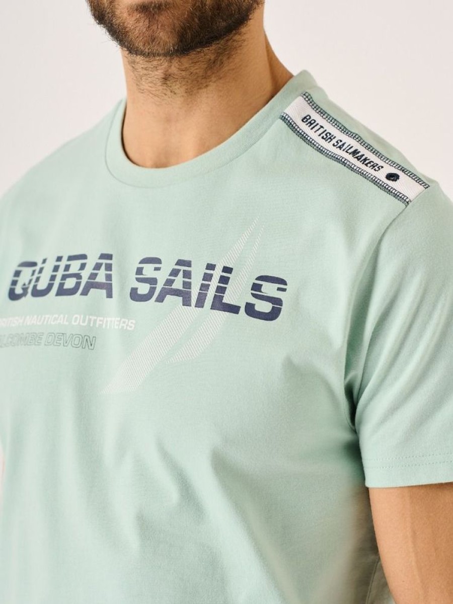 Quba & Co Wetherall X-Series Quba Sails Mint Green T-Shirt Clearance