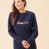 Quba & Co Norvick Navy Quba And Co Logo Sweatshirt Clearance