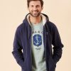 Quba & Co Casti Fur Lined Navy Hoodie Best