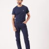 Quba & Co Navy Lifestyle Twill Trousers - Versham Clearance