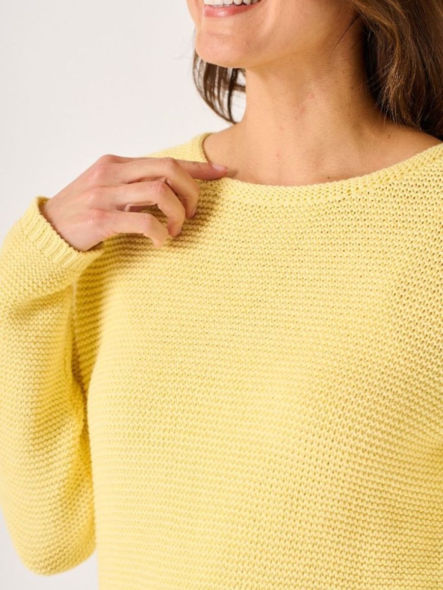 Quba & Co Browtin Tape Yarn Jumper Yellow Clearance