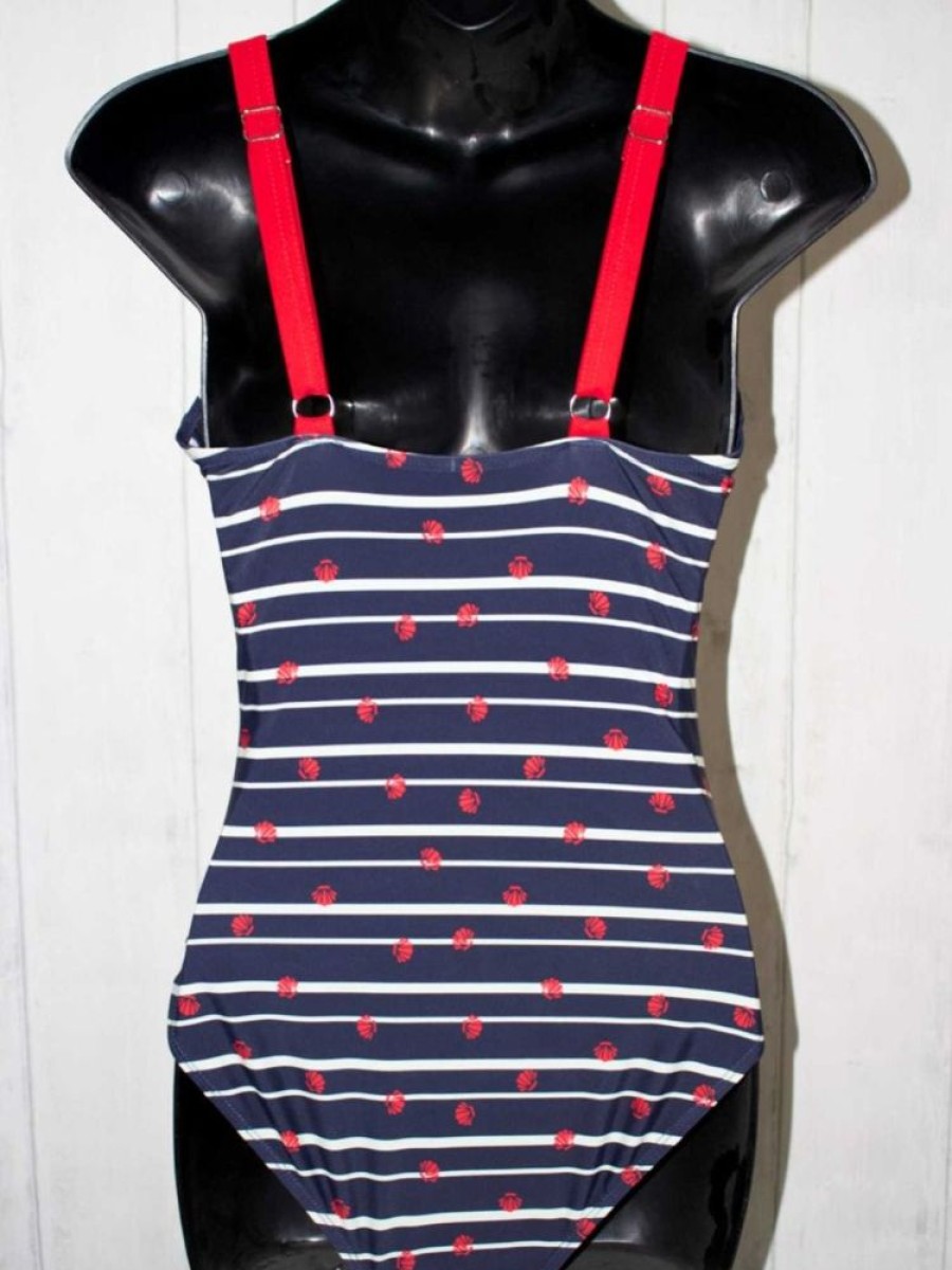 Quba & Co Elwy Shell Stripe Swimsuit Best