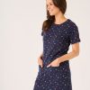 Quba & Co Witham Navy Shell Print Dress Clearance