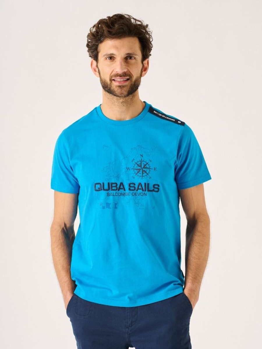 Quba & Co Tring X-Series Quba Sails Blue Graphic T-Shirt Wholesale