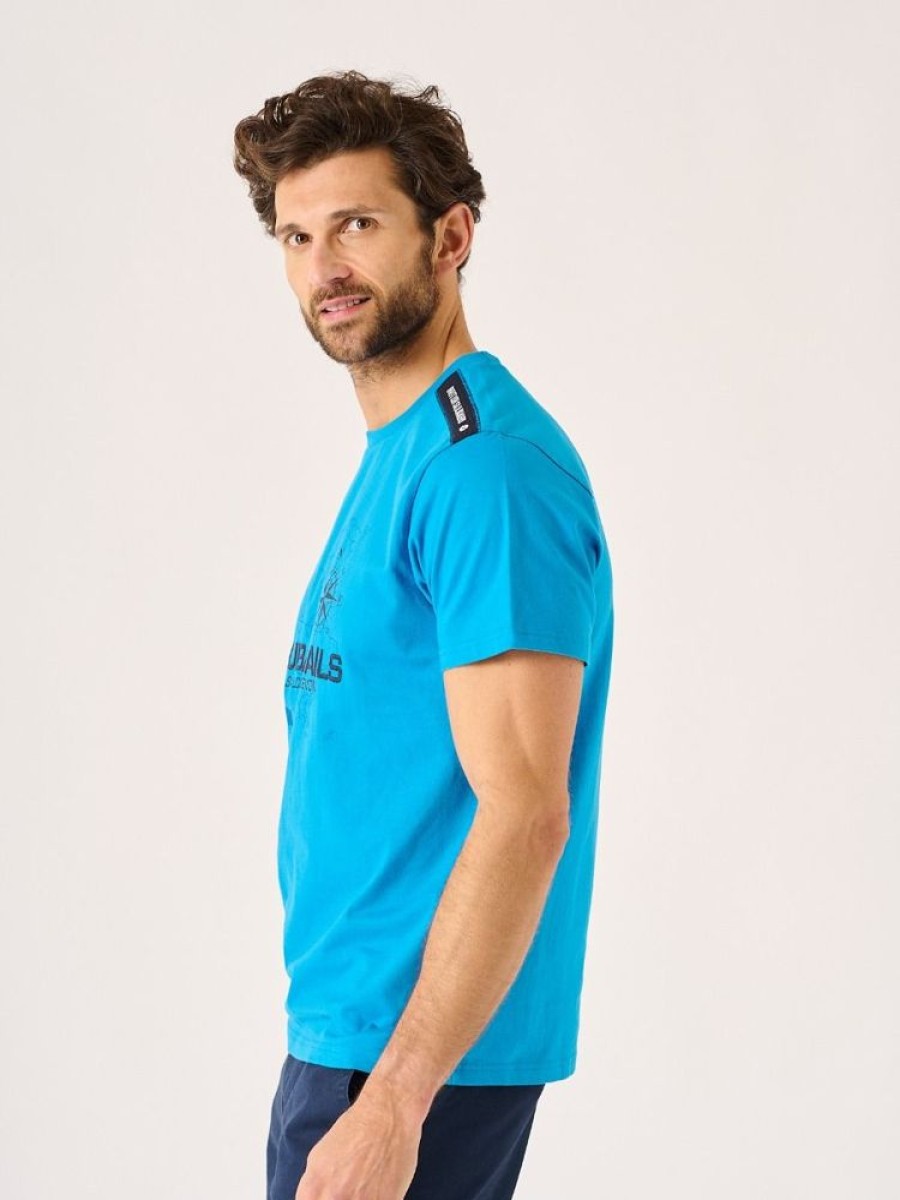 Quba & Co Tring X-Series Quba Sails Blue Graphic T-Shirt Wholesale