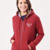 Quba & Co Eket Zip Red Hooded Sweatshirt Best