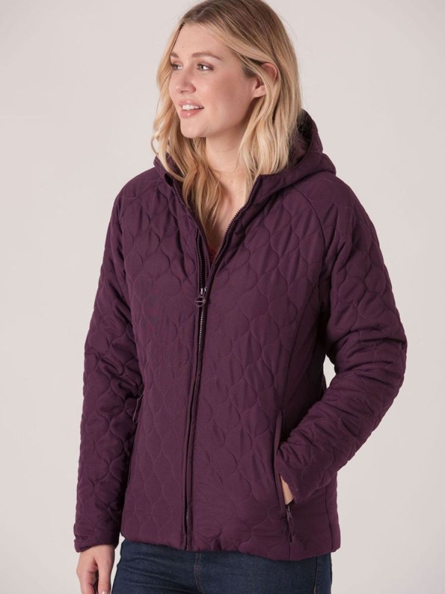 Quba & Co Valda Quilted Jacket - Purple Online