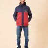 Quba & Co Ambleson Navy And Red Waterproof Jacket Best