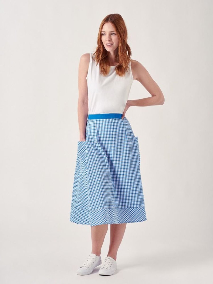 Quba & Co Conney Gingham Skirt New