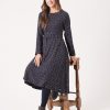 Quba & Co Marlar Navy And Multicoloured Spot Dress Best