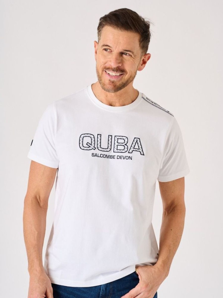 Quba & Co White Quba Logo X-Series T-Shirt - Quinley Online