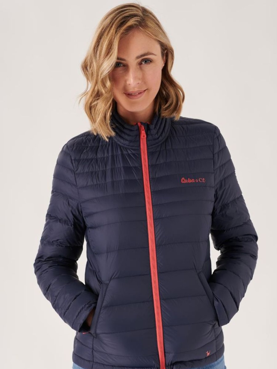 Quba & Co Ayside Navy Padded Down Jacket Clearance