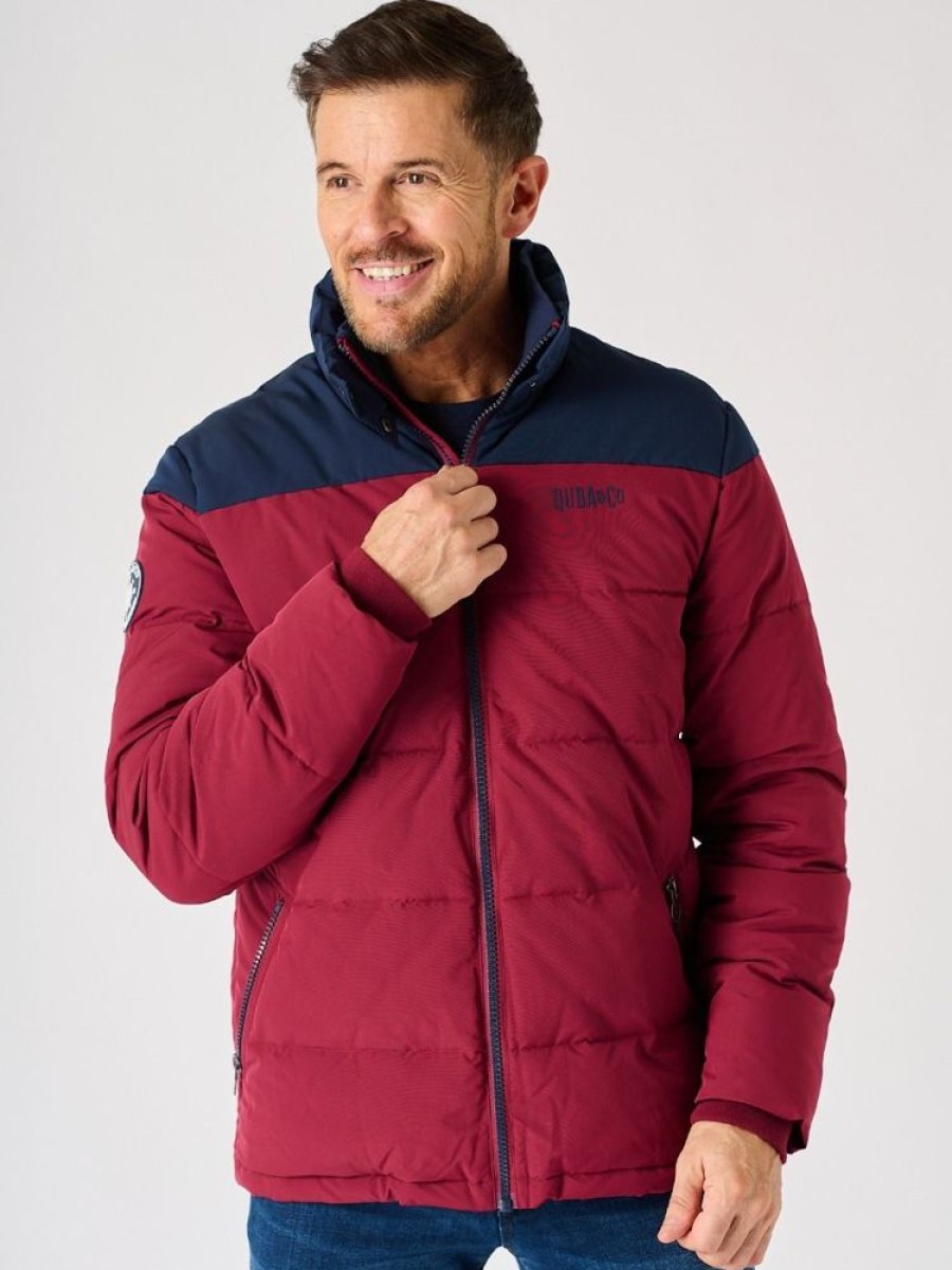 Quba & Co Red Colour Block Puffer Jacket - Grenchen New