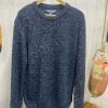 Quba & Co Navy And White Lifestyle Twisted Yarn Knitted Jumper - Chinto Best