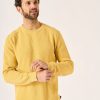 Quba & Co Kentmoore Dusty Yellow Crew Neck Jumper Hot