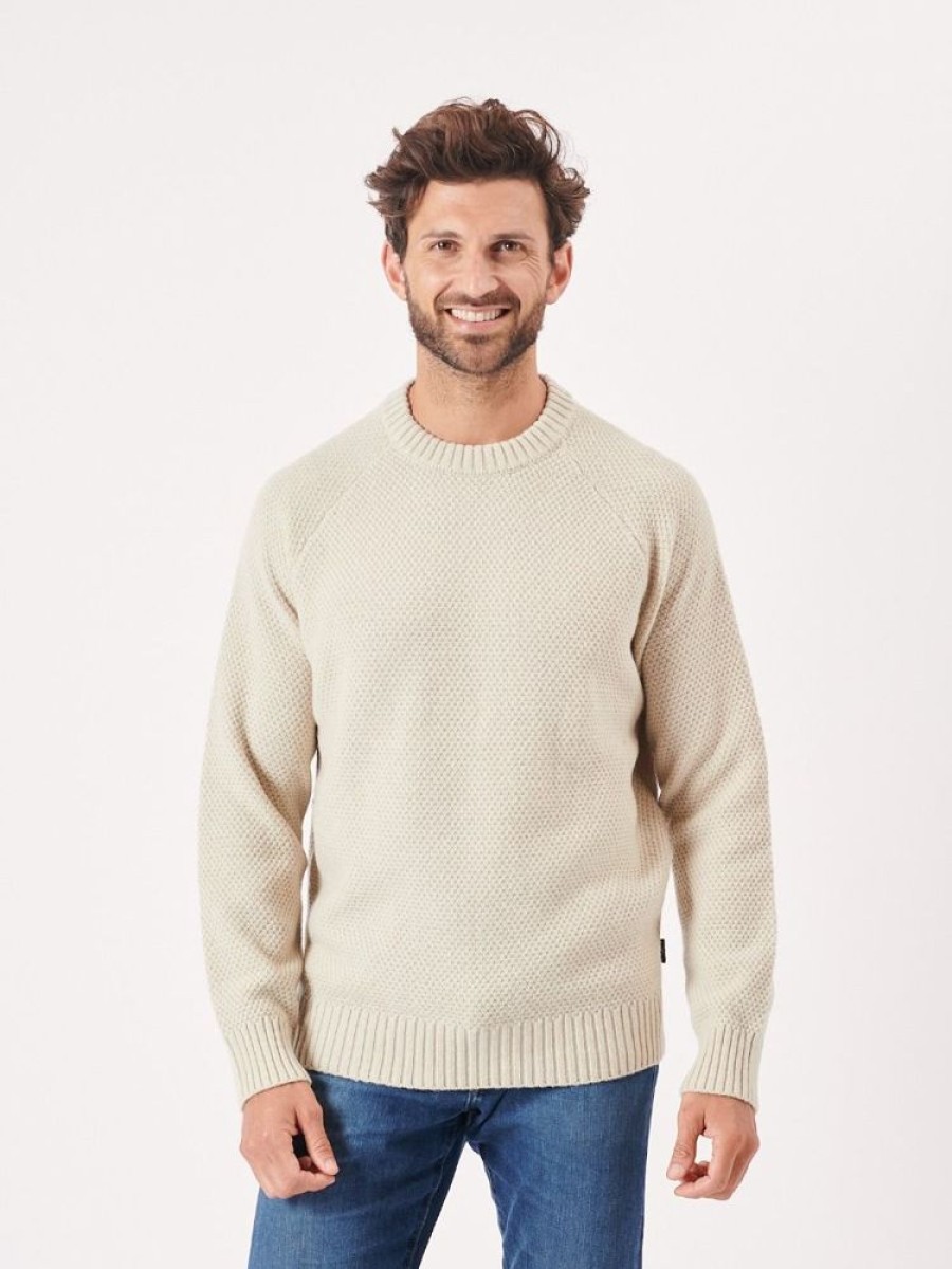 Quba & Co Klooten White Merino Rich Knit Jumper New