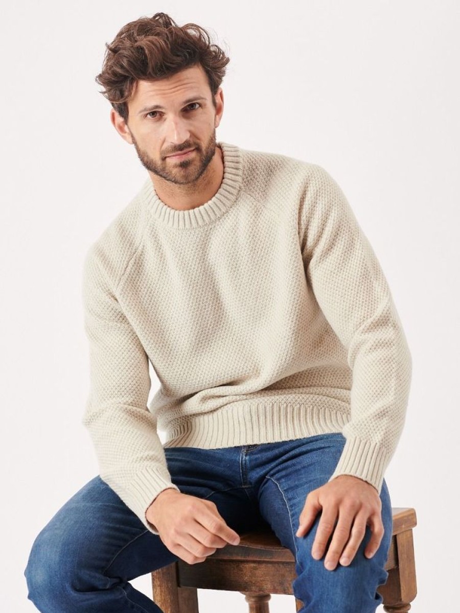 Quba & Co Klooten White Merino Rich Knit Jumper New