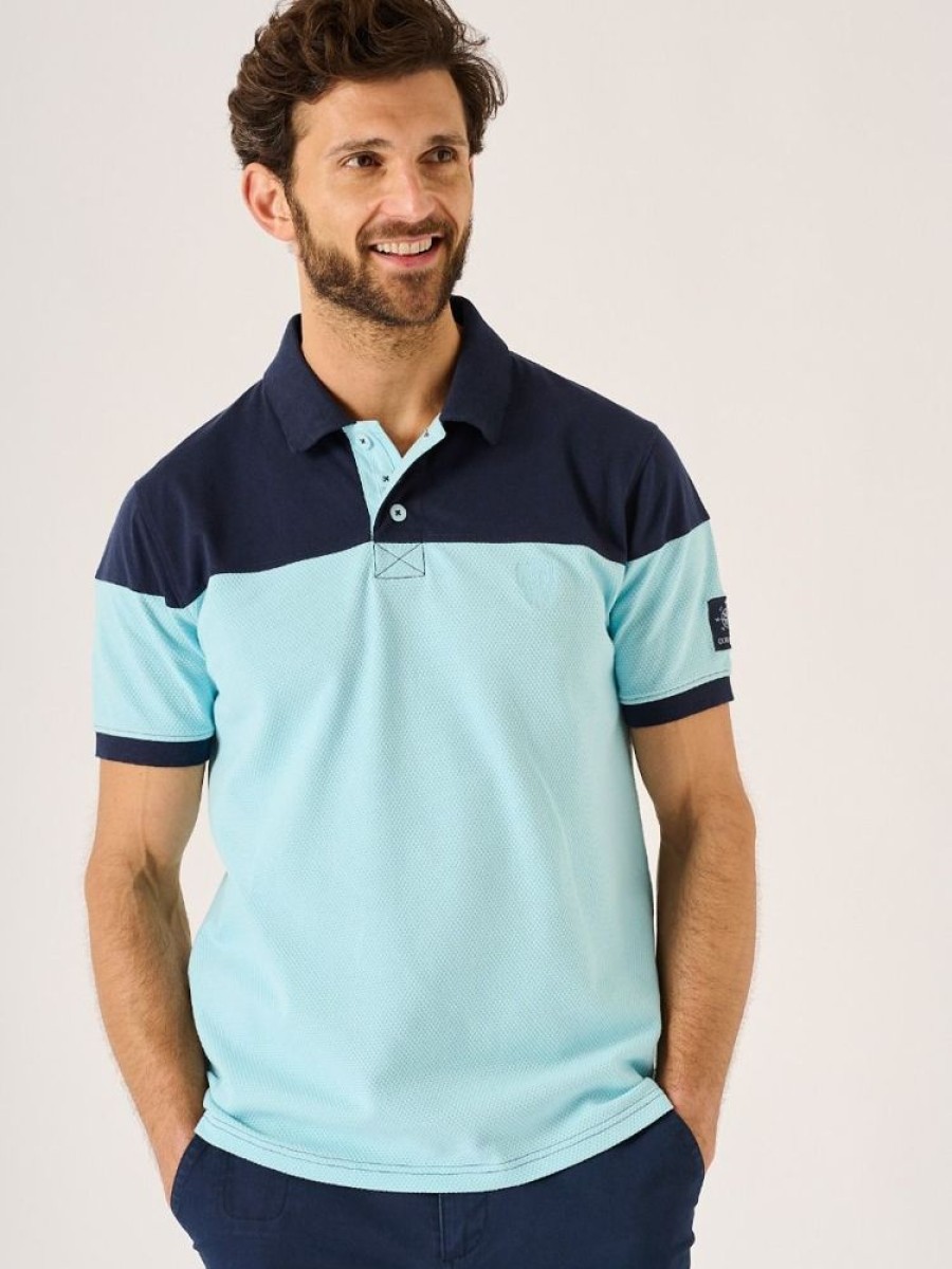 Quba & Co Helsick Lifestyle Blue Polo Shirt Online