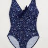 Quba & Co Shell Navy Nautical Design One Piece Swimsuit Hot