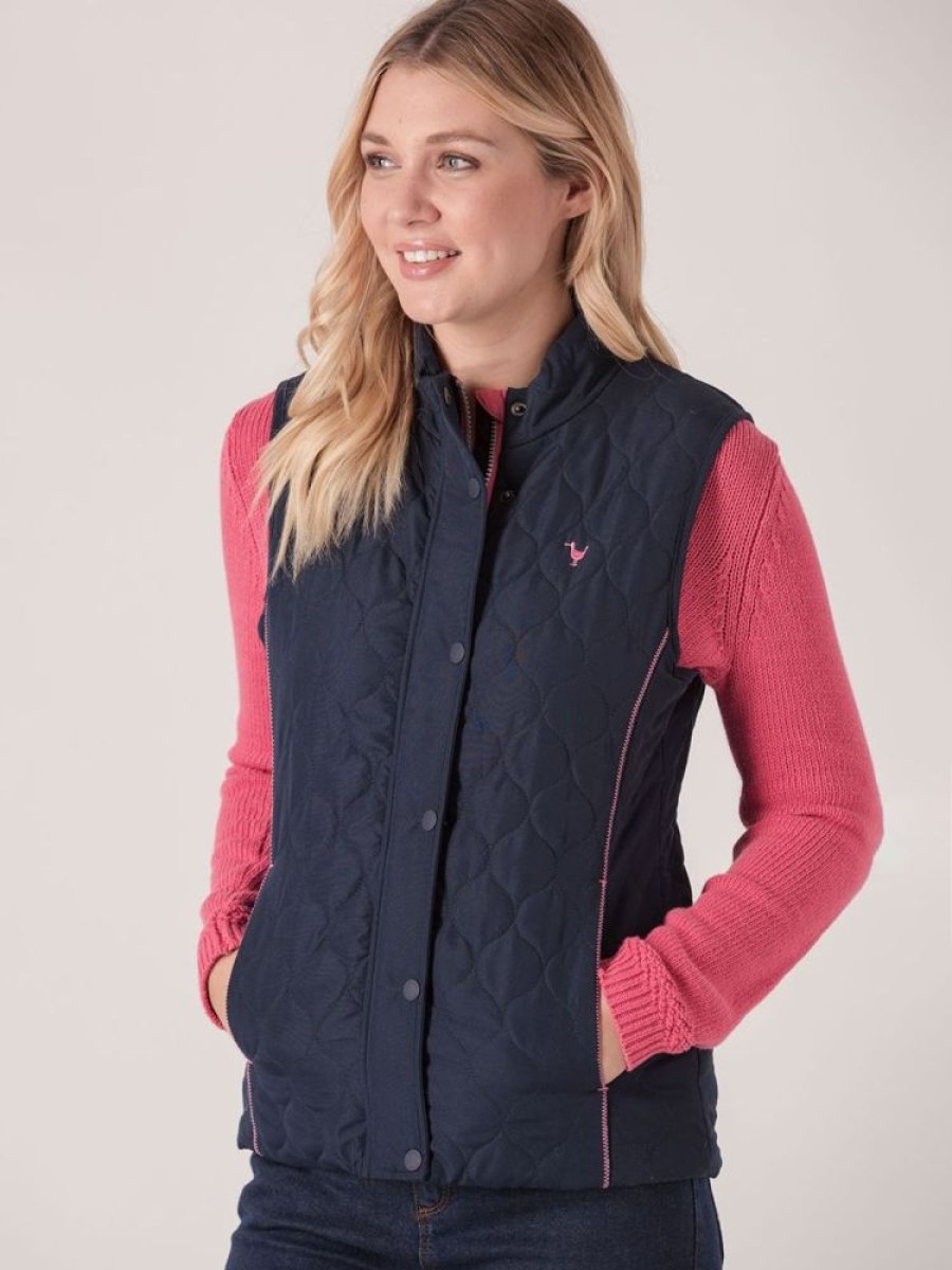 Quba & Co Malin Showerproof Gilet - Deep Navy Best